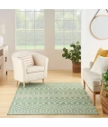 Nourison Positano Blue Green POS02 4 ft. X 6 ft. Rect. Rug