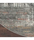 Nourison Rustic Textures Area Rug RUS12 Grey/Multi 5'3" Round