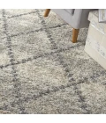 Nourison Home Oslo Shag Grey OSL01 6ft.7in. x 9ft.6in. Rect. Rug