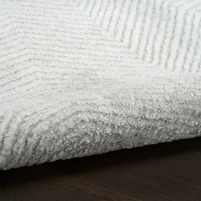 Nourison Dekor Grey DEK04 5 ft. 3 in. X 7 ft. Rect. Rug