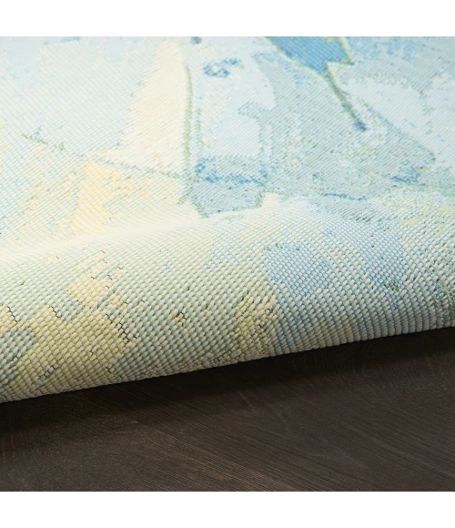 Nourison Home Color Splash Blue CSP04 5ft.3in. x 7ft.3in. Rect. Rug