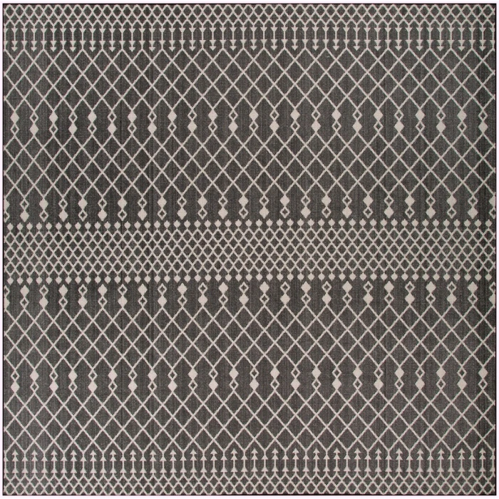 Nourison Positano Black POS02 12ft. Square Rug