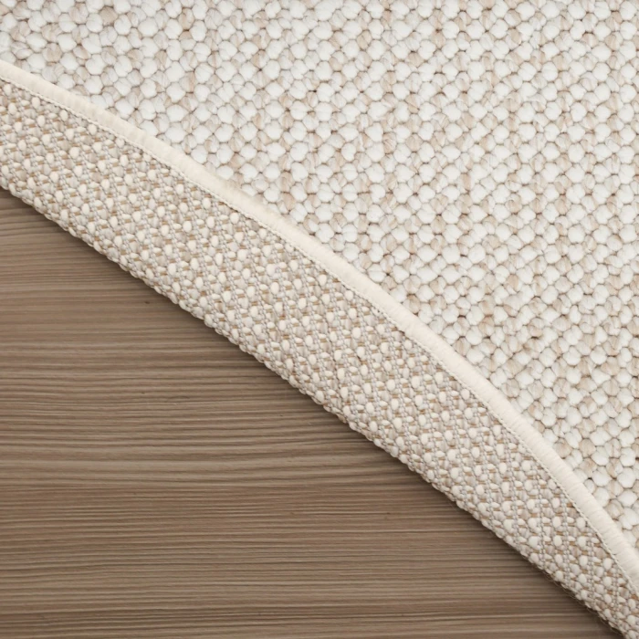 Nourison Natural Texture Ivory Beige NTX01 8ft. Round Rug