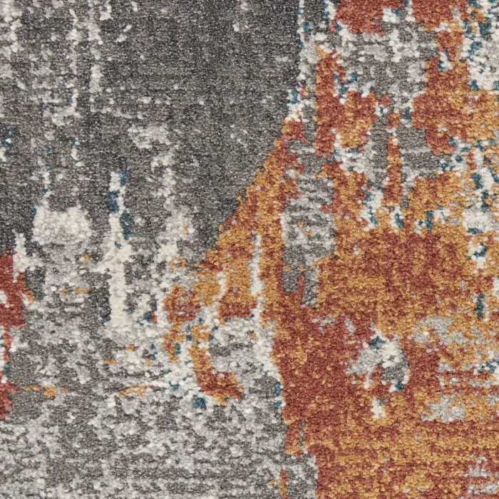 Nourison Home Tangra Grey TNR06 2ft.2in. x 7ft.6in. Rect. Rug
