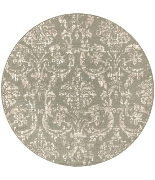 Nourison Jubilant Olive JUB09 5 ft. 3 in. X Round Rug