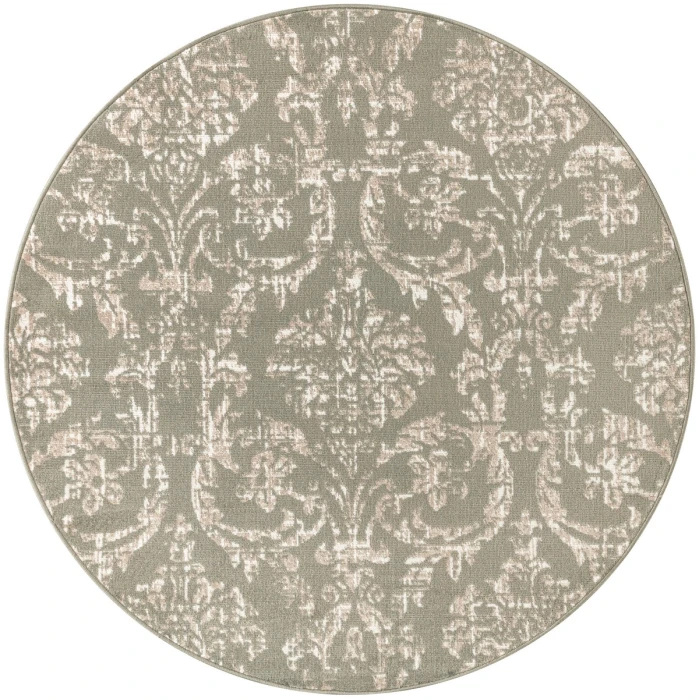 Nourison Jubilant Olive JUB09 5 ft. 3 in. X Round Rug