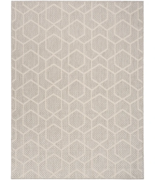 Nourison Horizon Indoor/Outdoor Grey HOZ01 4 ft. X 6 ft. Rect. Rug
