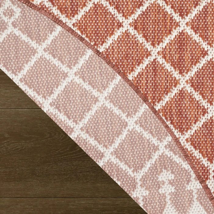 Nourison Positano Terracotta POS02 4ft. Round Rug