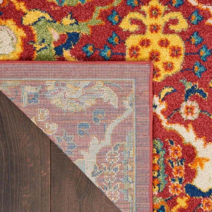 Nourison Allur Area Rug ALR03-Red Multicolor