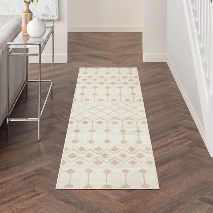 Nourison Grafix Ivory Beige GRF37 2 ft. X 6 ft. Rect. Rug