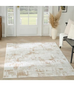 Nourison Home Dekor DEK11 Ivory Taupe 5 ft. 3 in. X 7 ft. Area Rug
