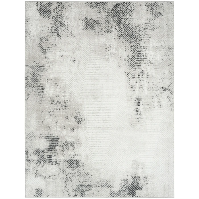 Nourison Dekor Grey Charcoal DEK04 5 ft. 3 in. X 7 ft. Rect. Rug