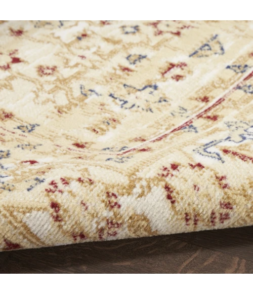 Nourison Grafix Cream Multicolor GRF43 5ft.3in. x 7ft.3in. Rect. Rug