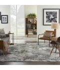 Nourison Home Tangra Grey TNR01 9ft. x 12ft. Rect. Rug