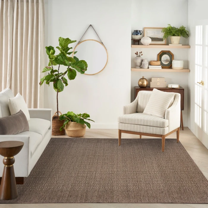 Nourison Tulum Brown TLM01 10 ft. X 14 ft. Rect. Rug