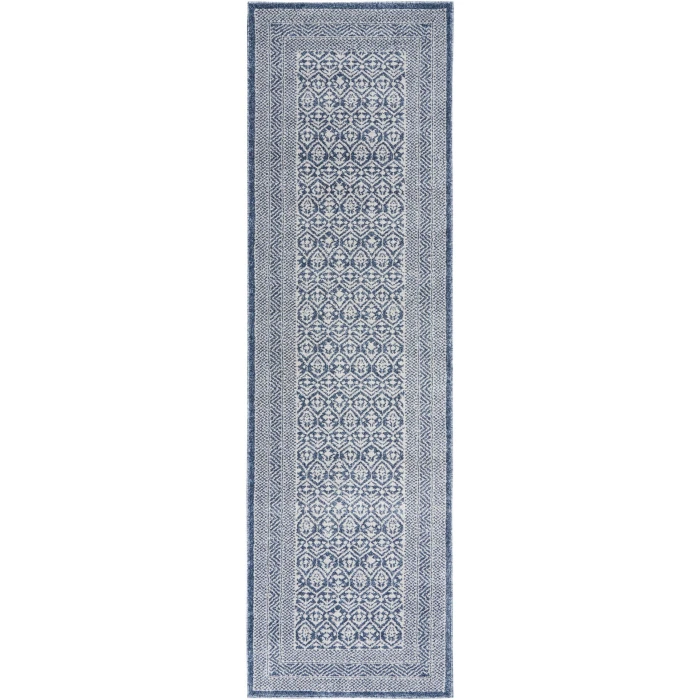 Nourison Palermo Blue Grey PMR01 2ft. 2in. x 7ft. 6in. Rect. Rug