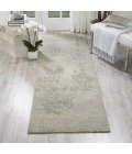 Nourison Silk Shadows Ivory Silver SHA14 8 ft. Rect. Rug