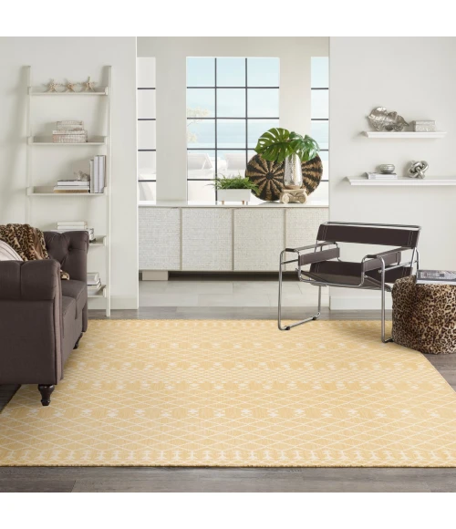 Nourison Positano Yellow POS02 8 ft. X 10 ft. Rect. Rug