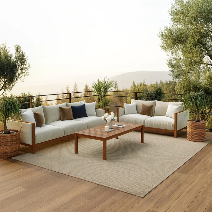 Nourison Tulum Taupe TLM03 8 ft. X 10 ft. Rect. Rug