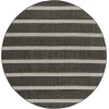 Nourison Positano Black Ivory POS03 5ft. Round Rug
