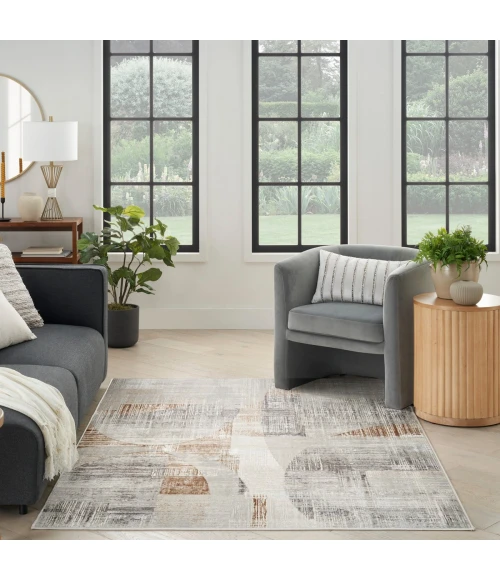 Nourison Sparkle Grey ILI04 4 ft. X 6 ft. Rect. Rug