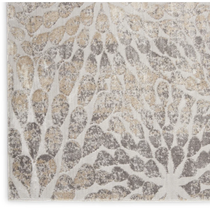 Nourison Home Silky Textures Grey SLY07 5ft.3in. x 7ft.3in. Rect. Rug