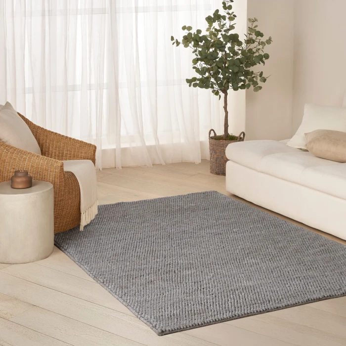 DKNY Pure Knots Grey KNT01 4 ft. X 6 ft. Rect. Rug