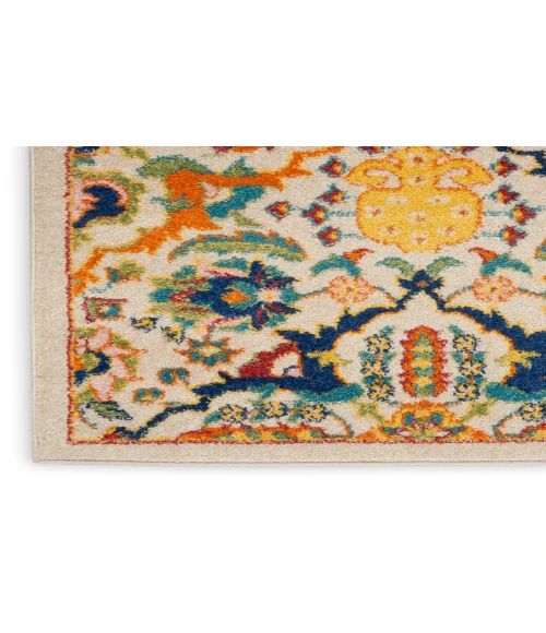 Nourison Allur Ivory Multicolor ALR03 2 ft. 3 in. X 12 ft. Rectangle Rug