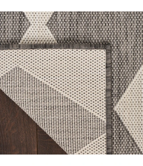 Nourison Positano Charcoal POS04 6 ft. X 9 ft. Rect. Rug