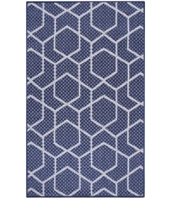 Nourison Home Horizon Indoor/Outdoor HOZ01 Navy 3 ft. X 5 ft. Area Rug