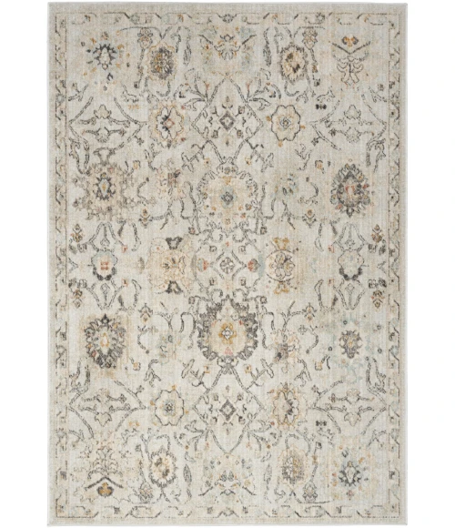 Nourison Oushak Home Grey OUS01 6 ft. X 9 ft. Rect. Rug