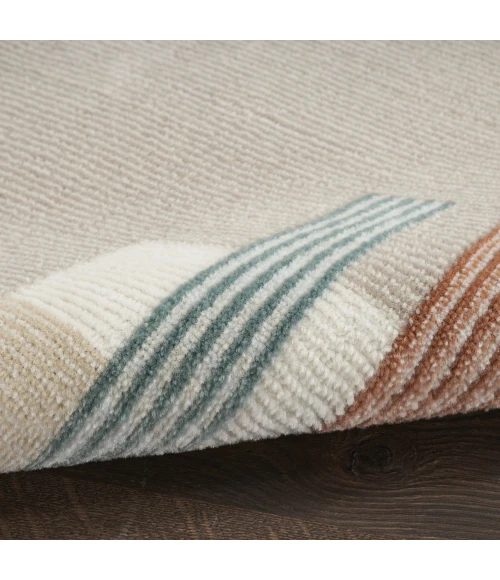 Nourison Thalia Ivory Multicolor THL02 5ft.3in. x 7ft.3in. Rect. Rug