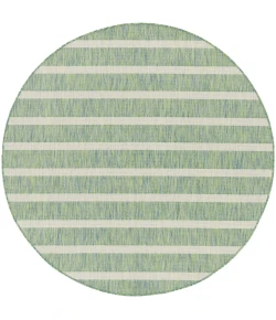 Nourison Home Positano POS03 Blue Green Ivory 6 ft. Round Area Rug