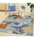 Nourison Home Suncoast Blue SNC01 4ft. x 6ft. Rect. Rug