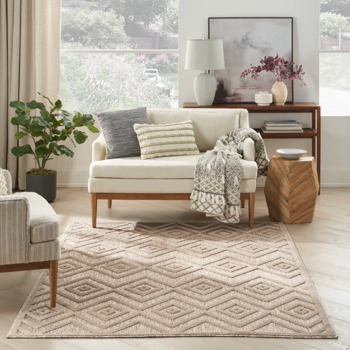 Nourison Versatile Area Rug NRV01 Natural Beige