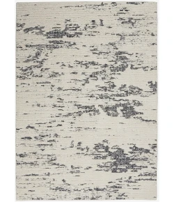 Nourison Zermatt Ivory Blue ZER03 5ft.3in. x 7ft.3in. Rect. Rug