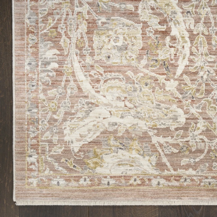Nourison Home Antique Fusion Red ANF03 2ft.2in. x 10ft. Rect. Rug