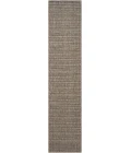 Nourison Tulum Brown TLM01 2 ft. 2 in. X 10 ft. Rect. Rug