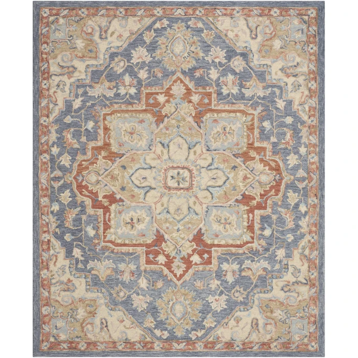 Nourison Home Maison Blue MSO06 7ft.9in. x 9ft.9in. Rect. Rug