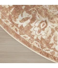 Nourison Home Astra Machine Washable Brown ASW12 7ft.10in. x Round Round Rug