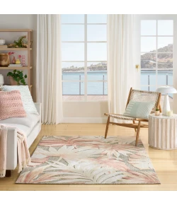 Nourison Home Aloha ALH43 Sage Rose 3 ft. 6 in. X 5 ft. 6 in. Area Rug
