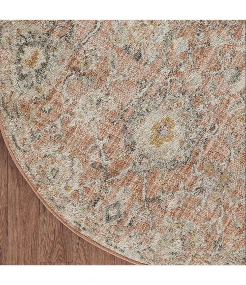 Nourison Oushak Home Rust OUS01 4 ft. X Round Rug