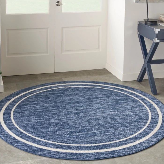Nourison Nourison Essentials Area Rug NRE02 Navy/Ivory