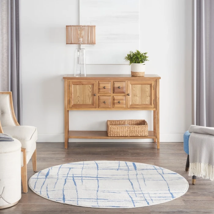 Nourison Whimsicle Area Rug WHS09-Ivory Blue