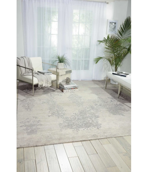 Nourison Silk Shadows Ivory Silver SHA14 6 ft. X 8 ft. Rect. Rug