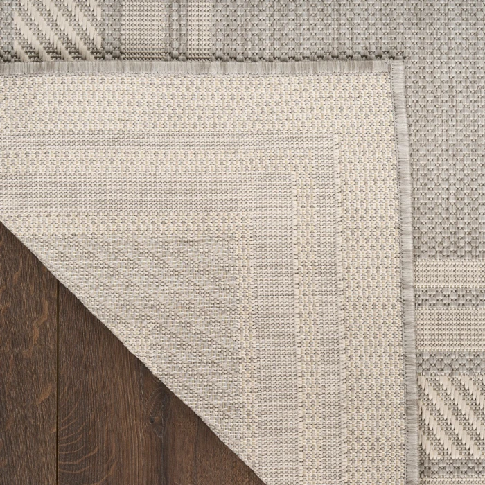 Nourison Horizon Indoor/Outdoor Grey HOZ03 6 ft. X 9 ft. Rect. Rug