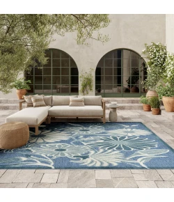 Nourison Home Aloha ALH33 Blue 7 ft. 10 in. X 10 ft. 6 in. Area Rug