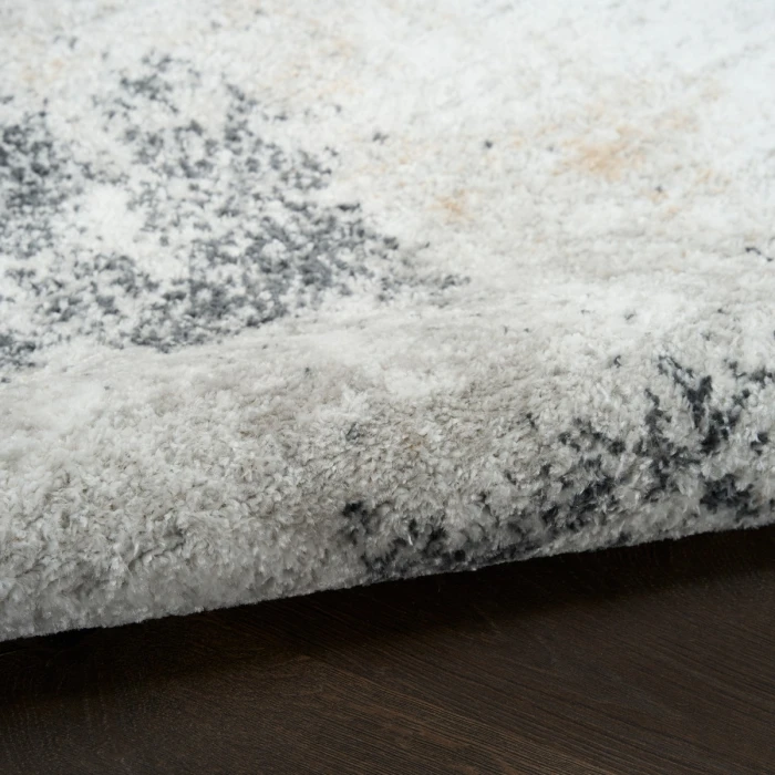 Nourison Dekor Grey Charcoal DEK07 5 ft. 3 in. X 7 ft. Rect. Rug