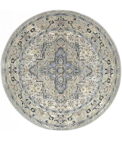 Nourison Home Nourison Essentials Persian NRE07 Blue 6 ft. Round Area Rug