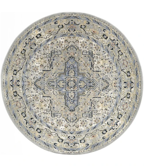 Nourison Nourison Essentials Persian Blue NRE07 6 ft. X Round Rug